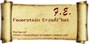 Feuerstein Erzsébet névjegykártya